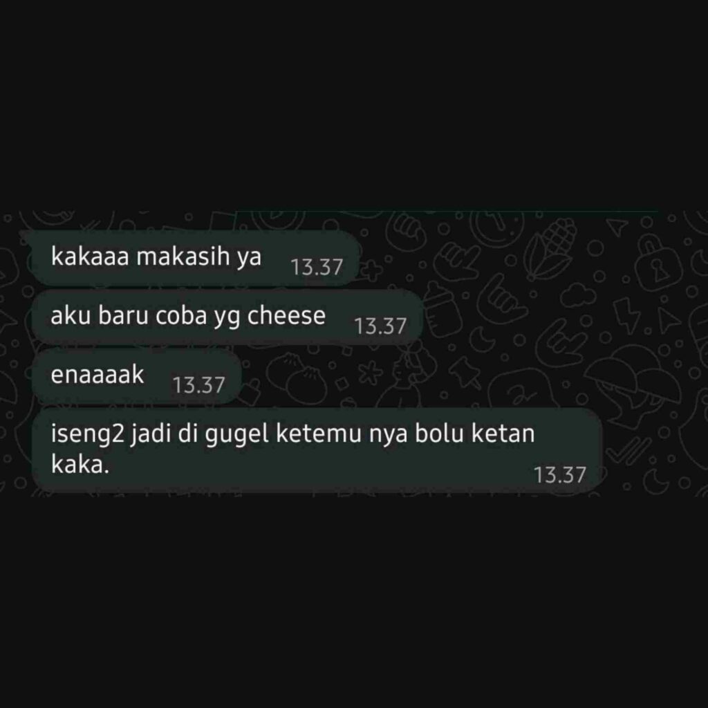 Testimoni 3 Bolu Ketan Hitam Bogor